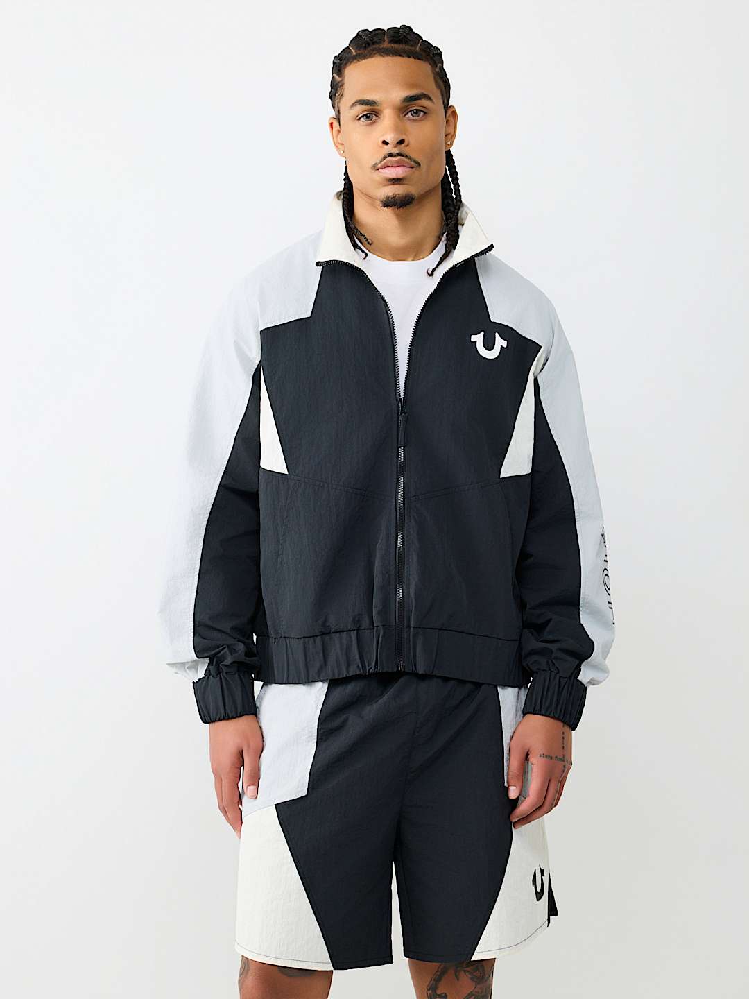 COLORBLOCK NYLON TRACK JACKET