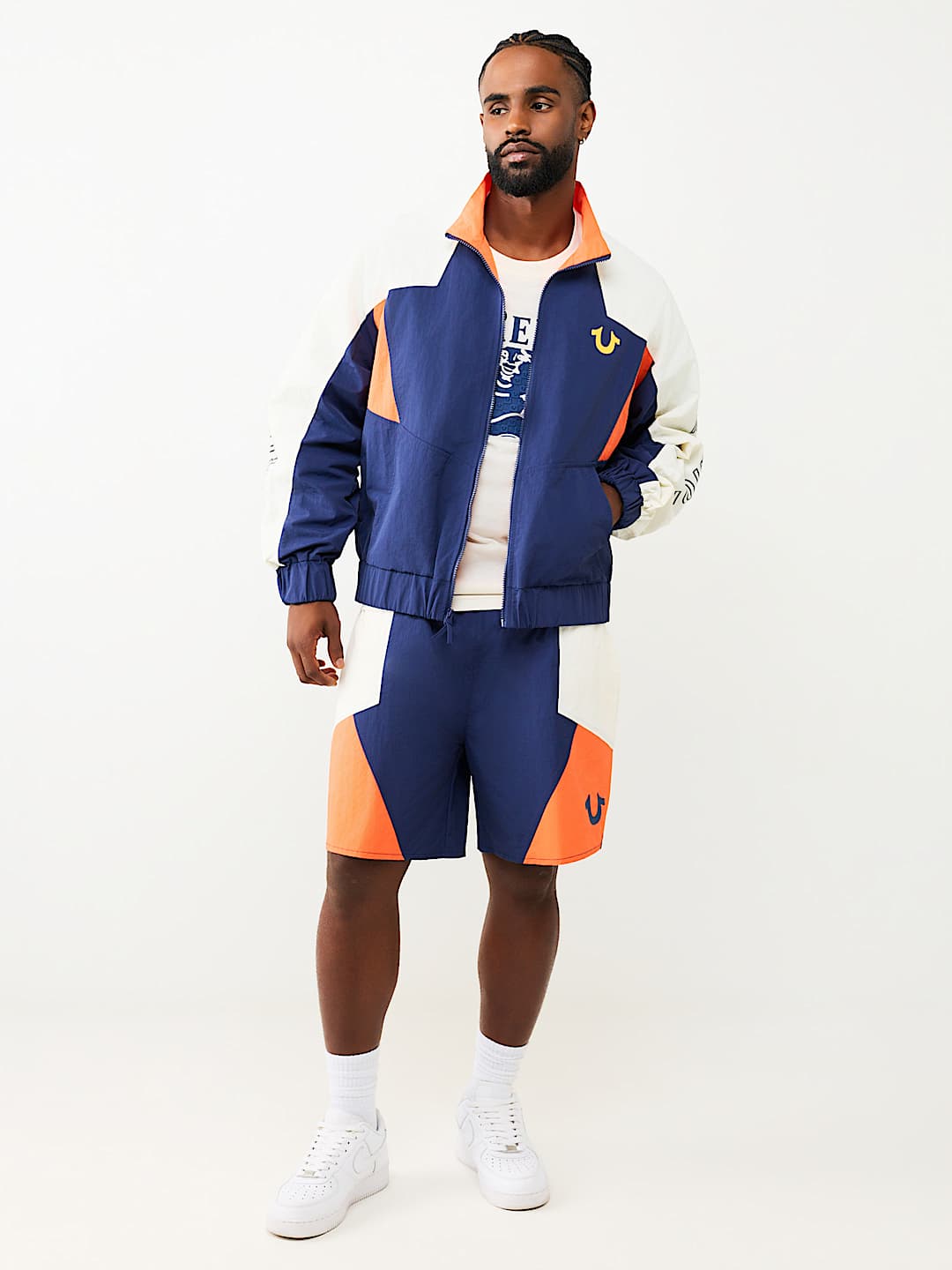 COLORBLOCK NYLON TRACK JACKET