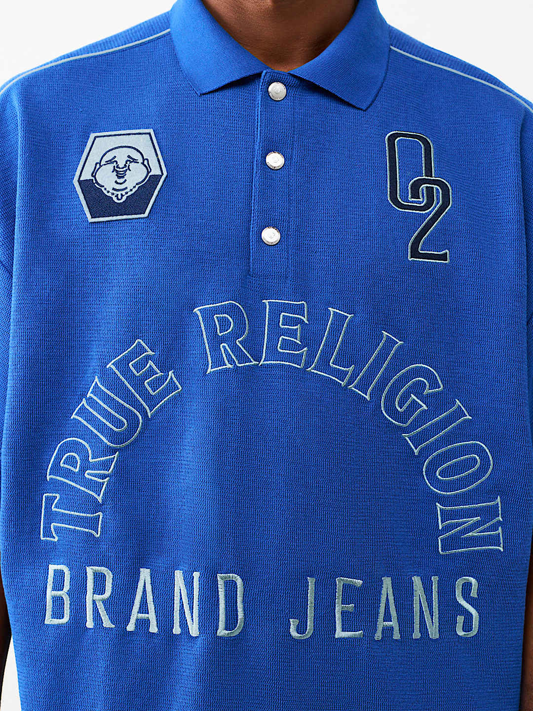 MULTI-LOGO OVERSIZED POLO SHIRT