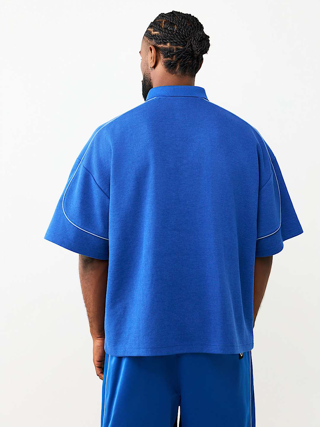 MULTI-LOGO OVERSIZED POLO SHIRT