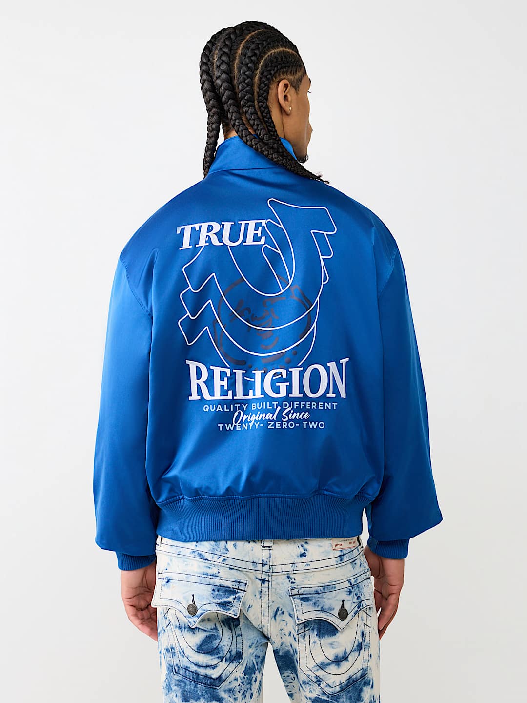 HORSESHOE REPEAT NYLON BOMBER JACKET