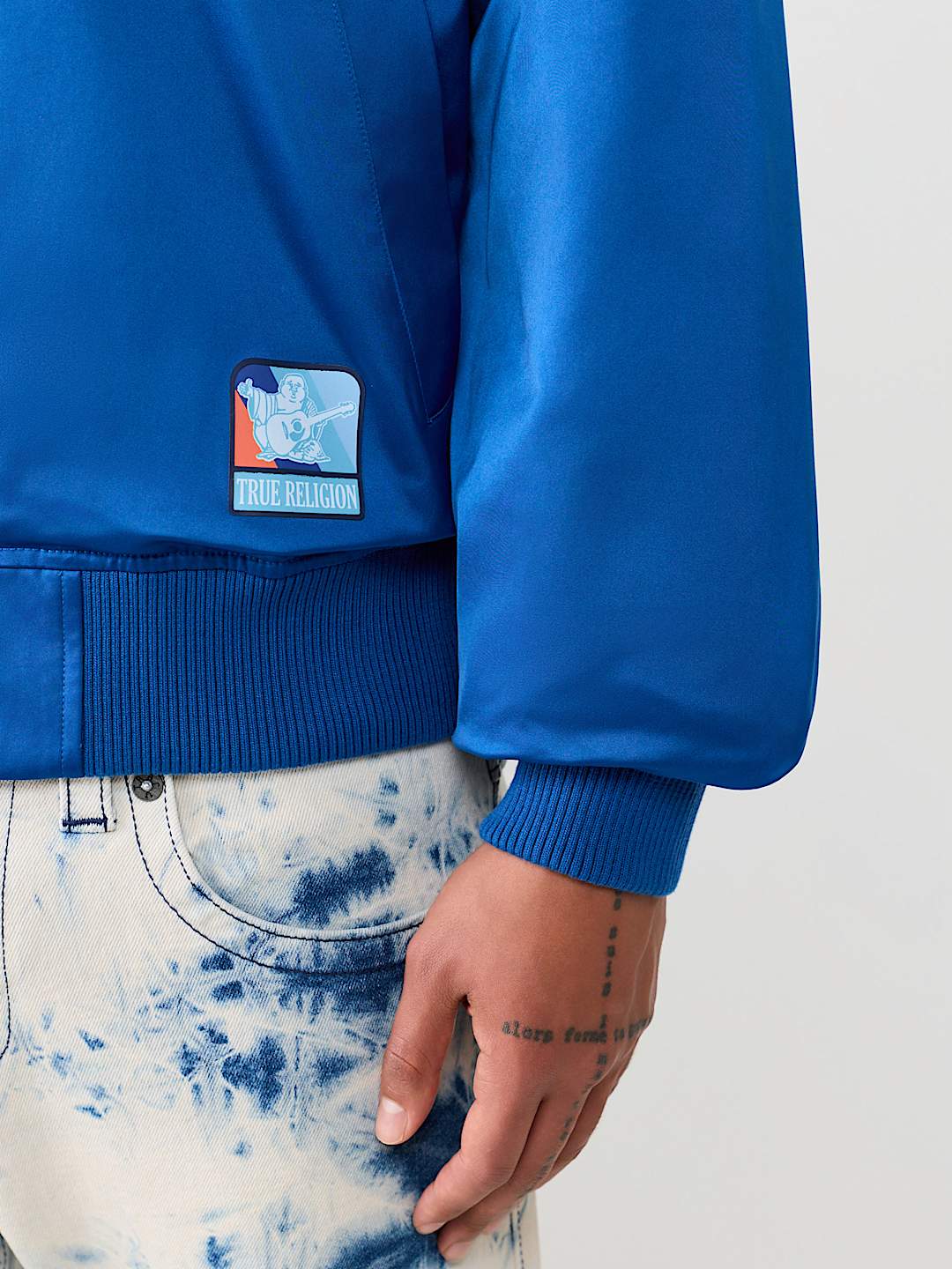 HORSESHOE REPEAT NYLON BOMBER JACKET