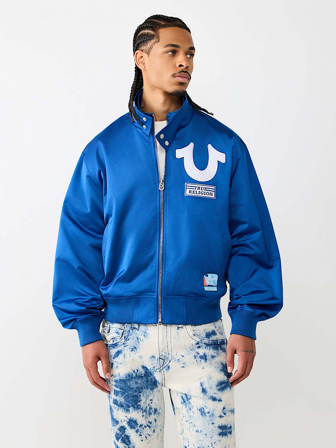 HORSESHOE REPEAT NYLON BOMBER JACKET