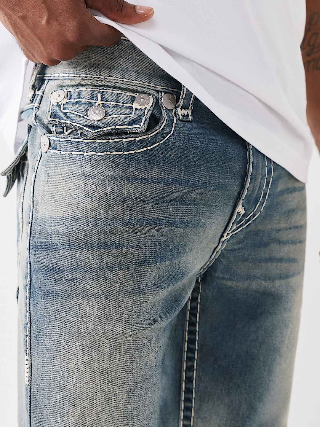 RICKY SUPER T FLAP STRAIGHT JEAN 34"