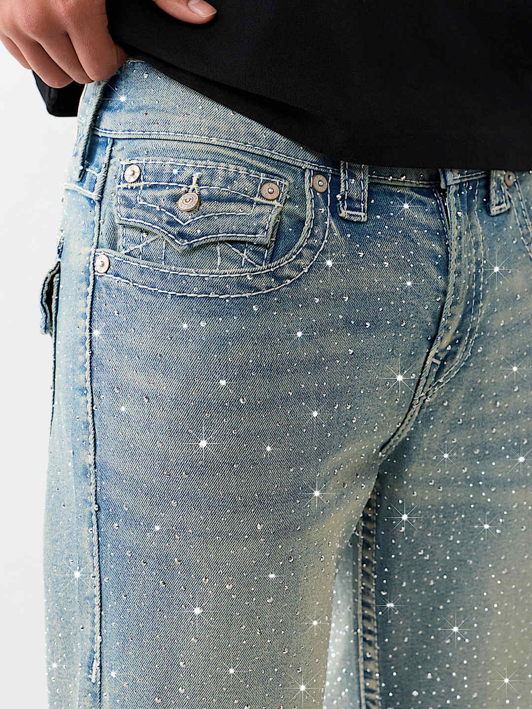 JEANS CORTE DE BOTA BILLY BIG T CON ESTR&Aacute;S Y SOLAPA DE 34", image 4