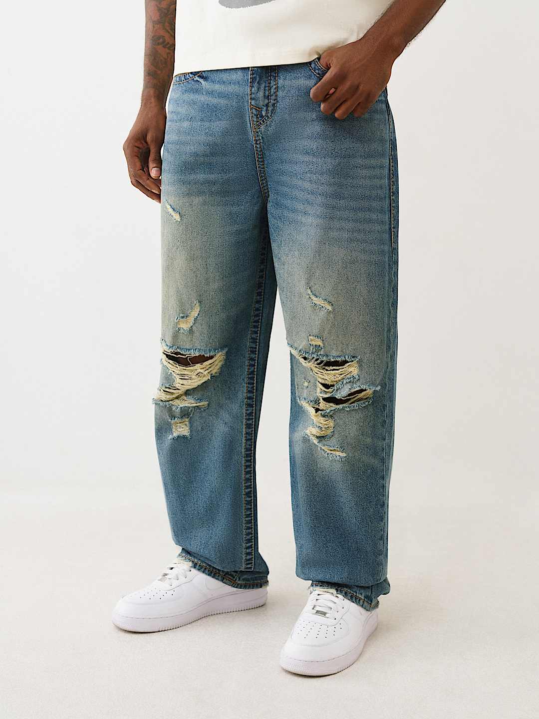 DISTRESSED BIG T SKATE JEAN, image 3