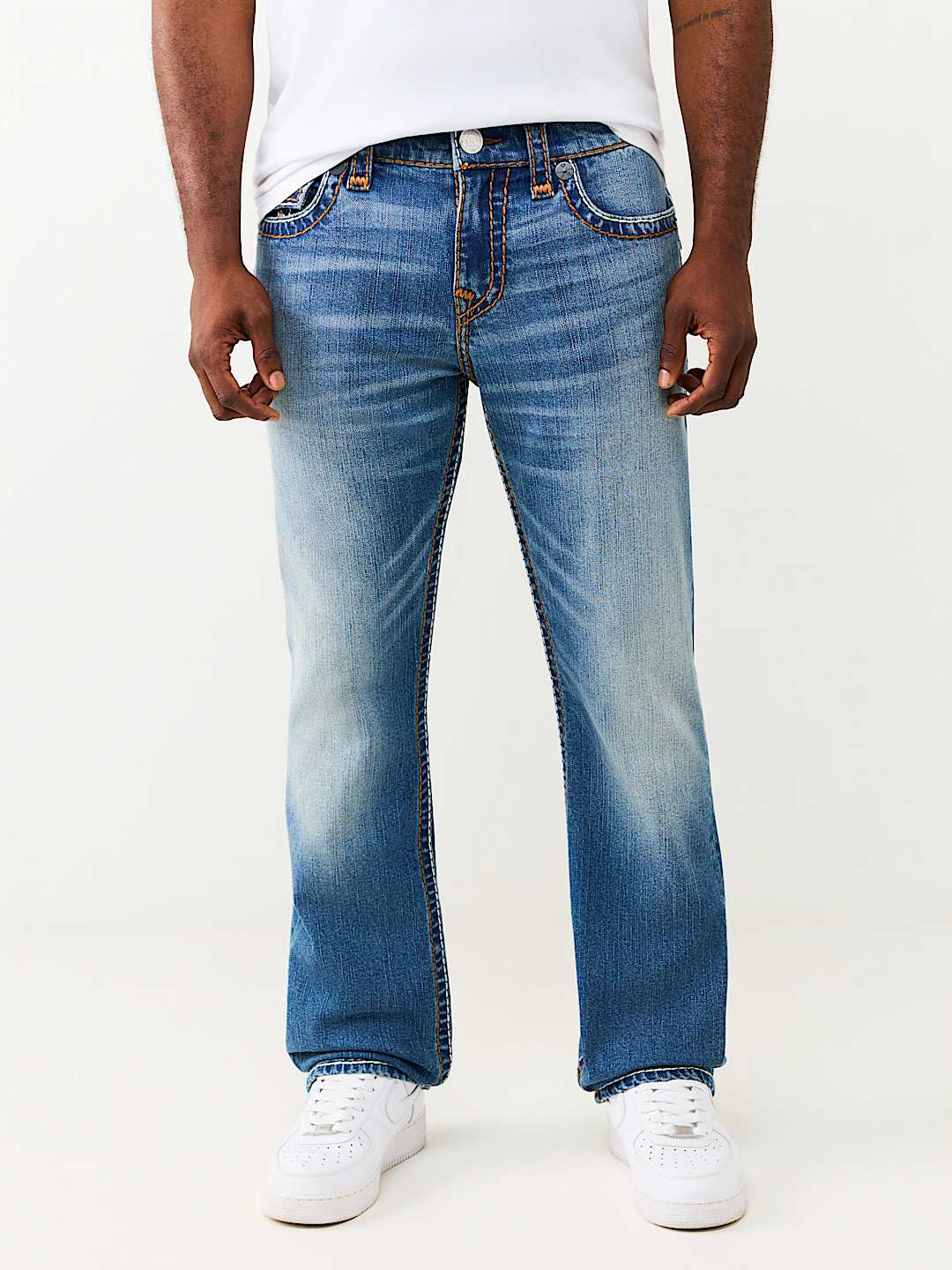 RICKY SUPER T ROPE STITCH FLAP STRAIGHT JEAN