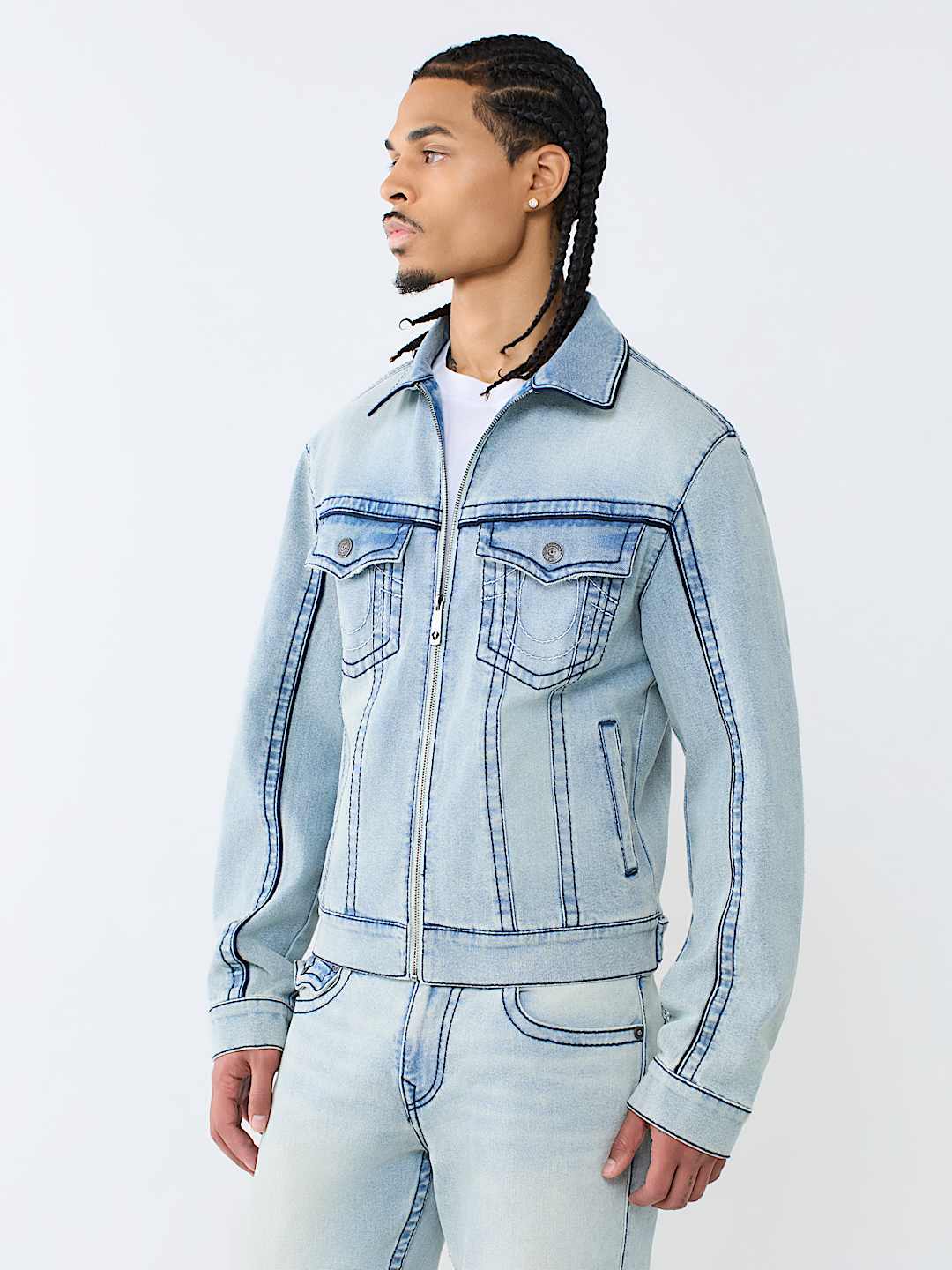 BIG T MOTO DENIM JACKET