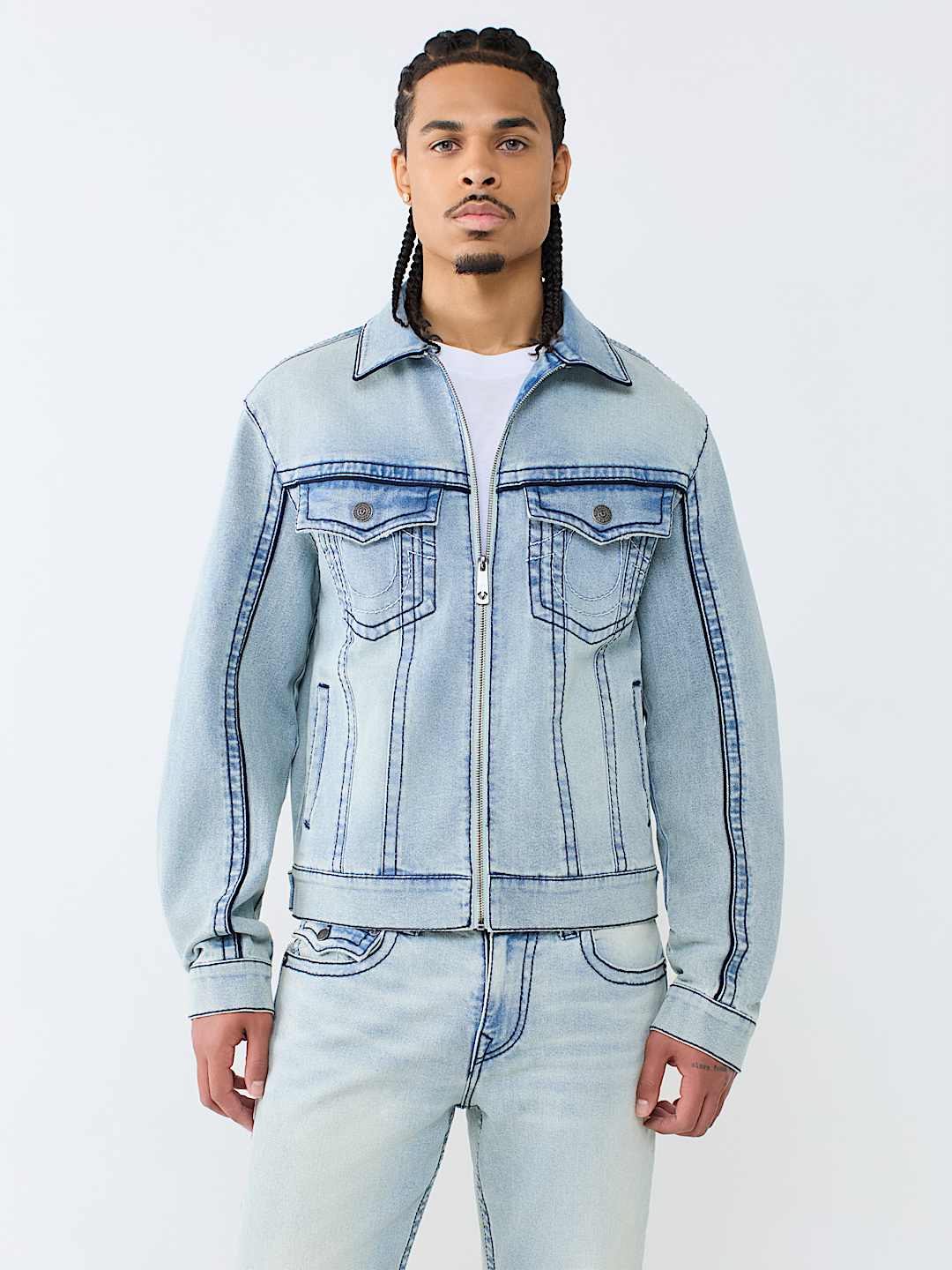 BIG T MOTO DENIM JACKET