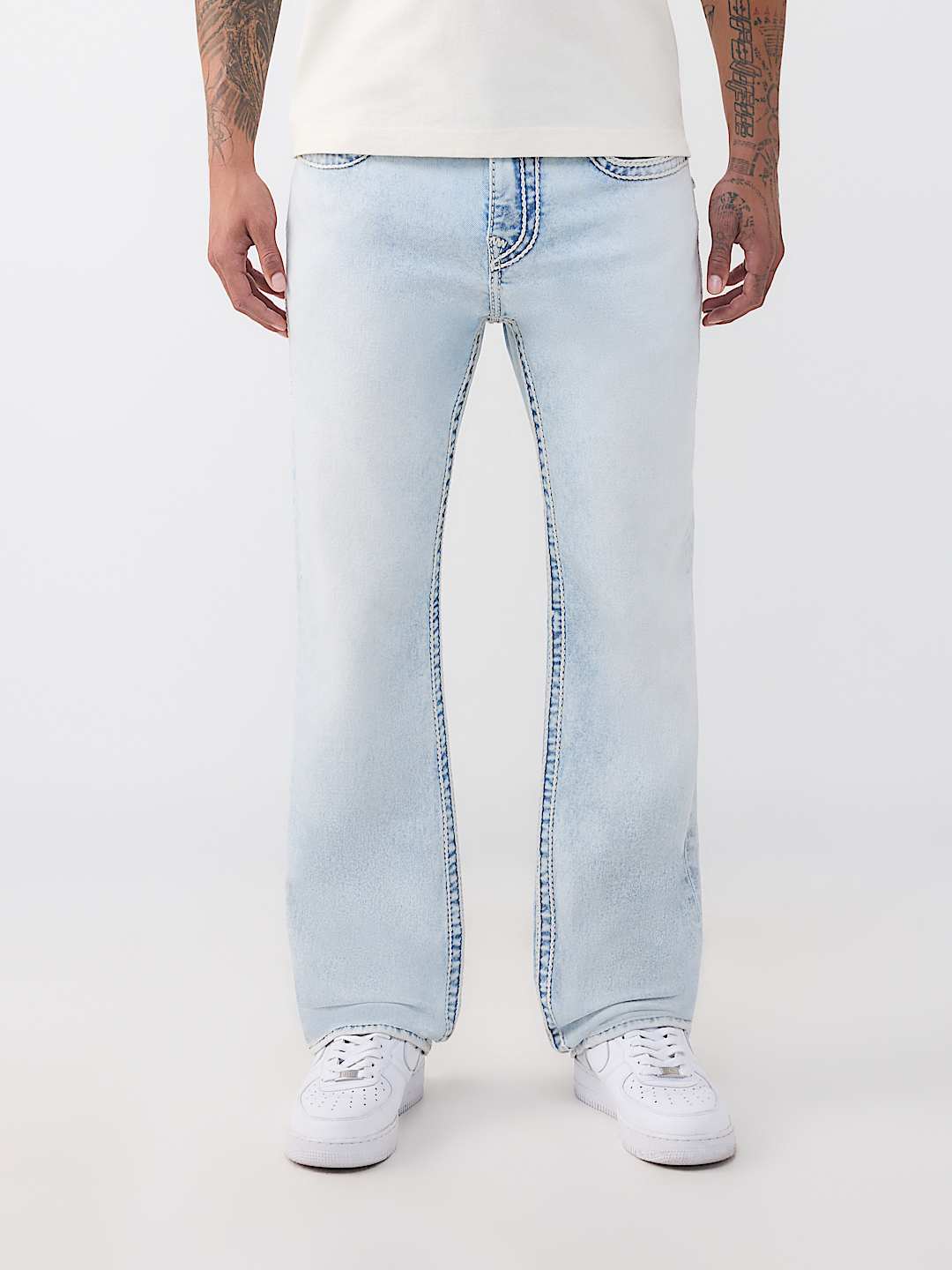 RICKY ROPE STITCH FLAP STRAIGHT JEAN 34", image 2
