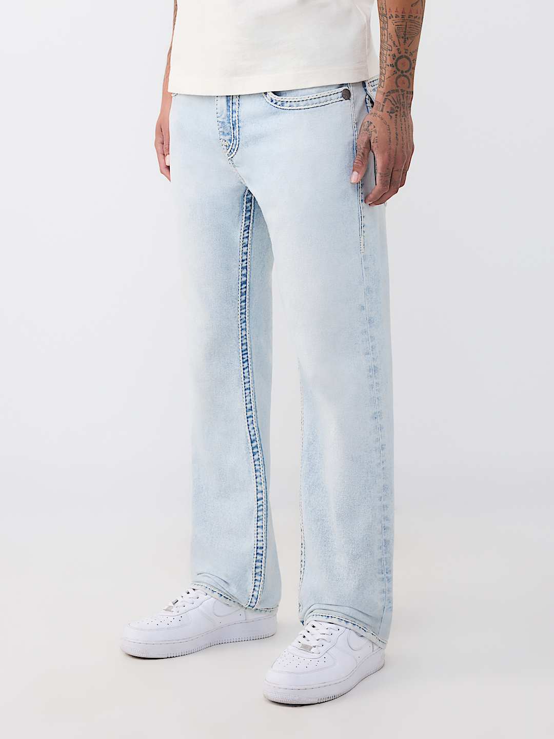 RICKY ROPE STITCH FLAP STRAIGHT JEAN 34", image 3