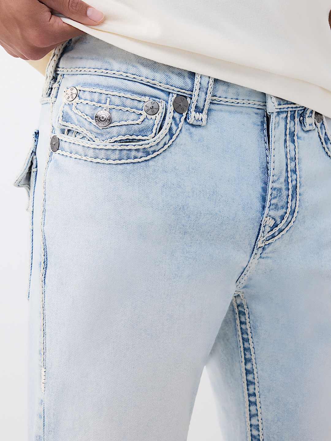 RICKY ROPE STITCH FLAP STRAIGHT JEAN 34", image 4
