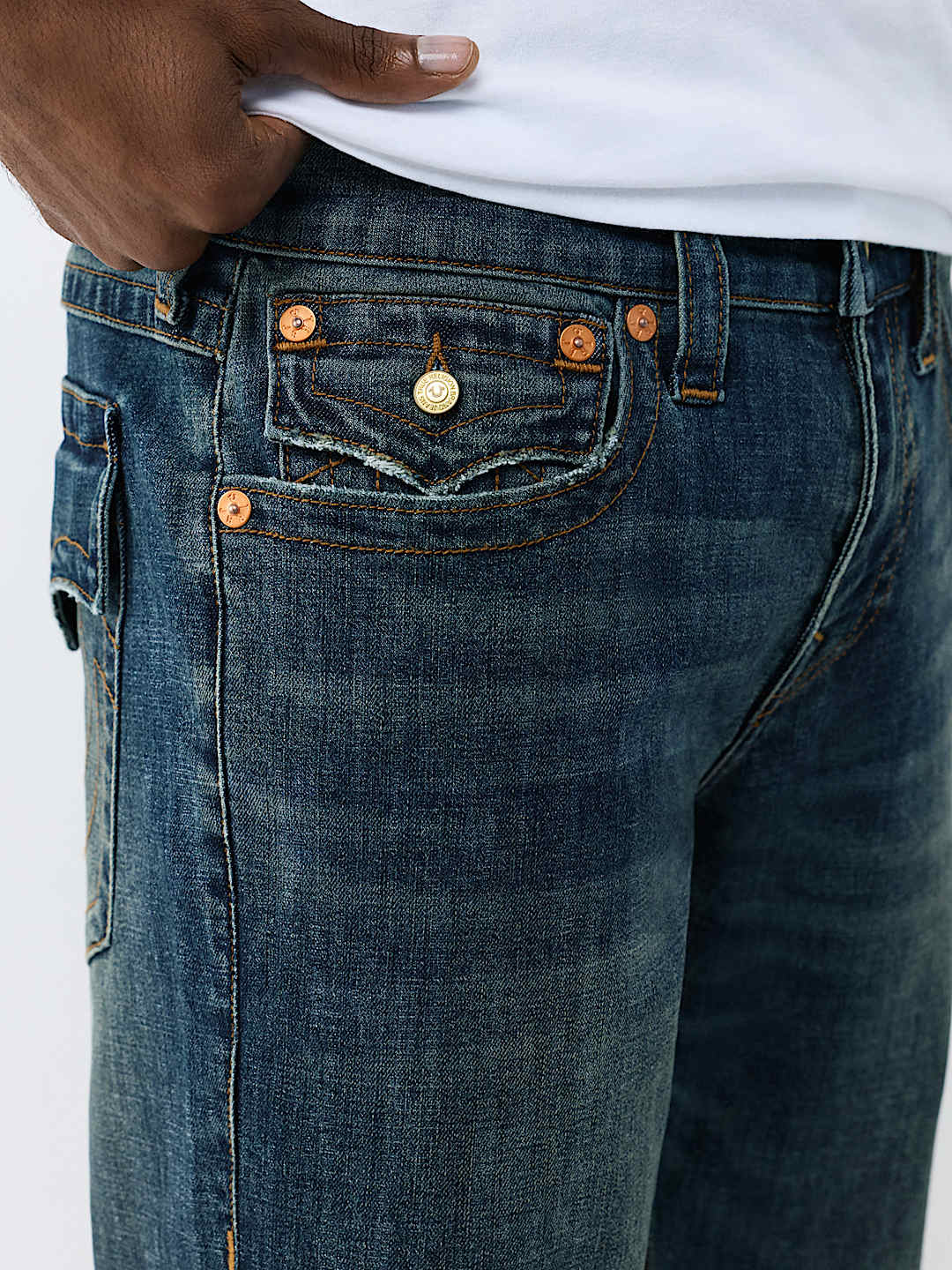 RICKY FLAP STRAIGHT JEAN 34"