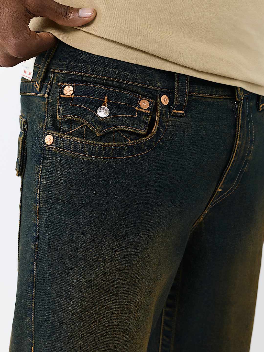 RICKY FLAP STRAIGHT JEAN 34"