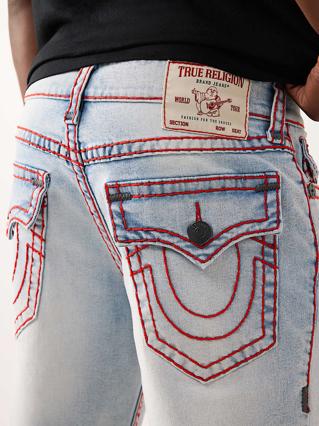 SHORTS RICKY S&Uacute;PER T CON SOLAPAS Y DOBLADILLO DESHILACHADO, image 2