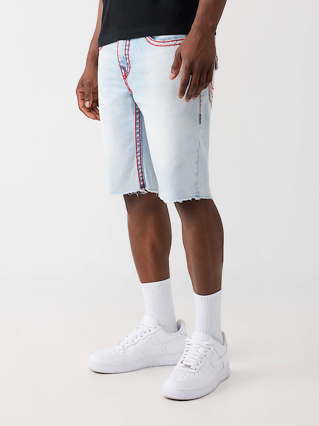 SHORTS RICKY S&Uacute;PER T CON SOLAPAS Y DOBLADILLO DESHILACHADO, image 3