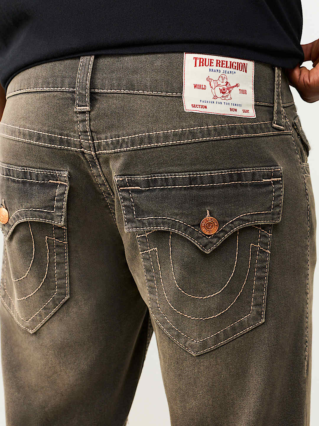 RICKY BIG T FLAP FRAY HEM SHORT