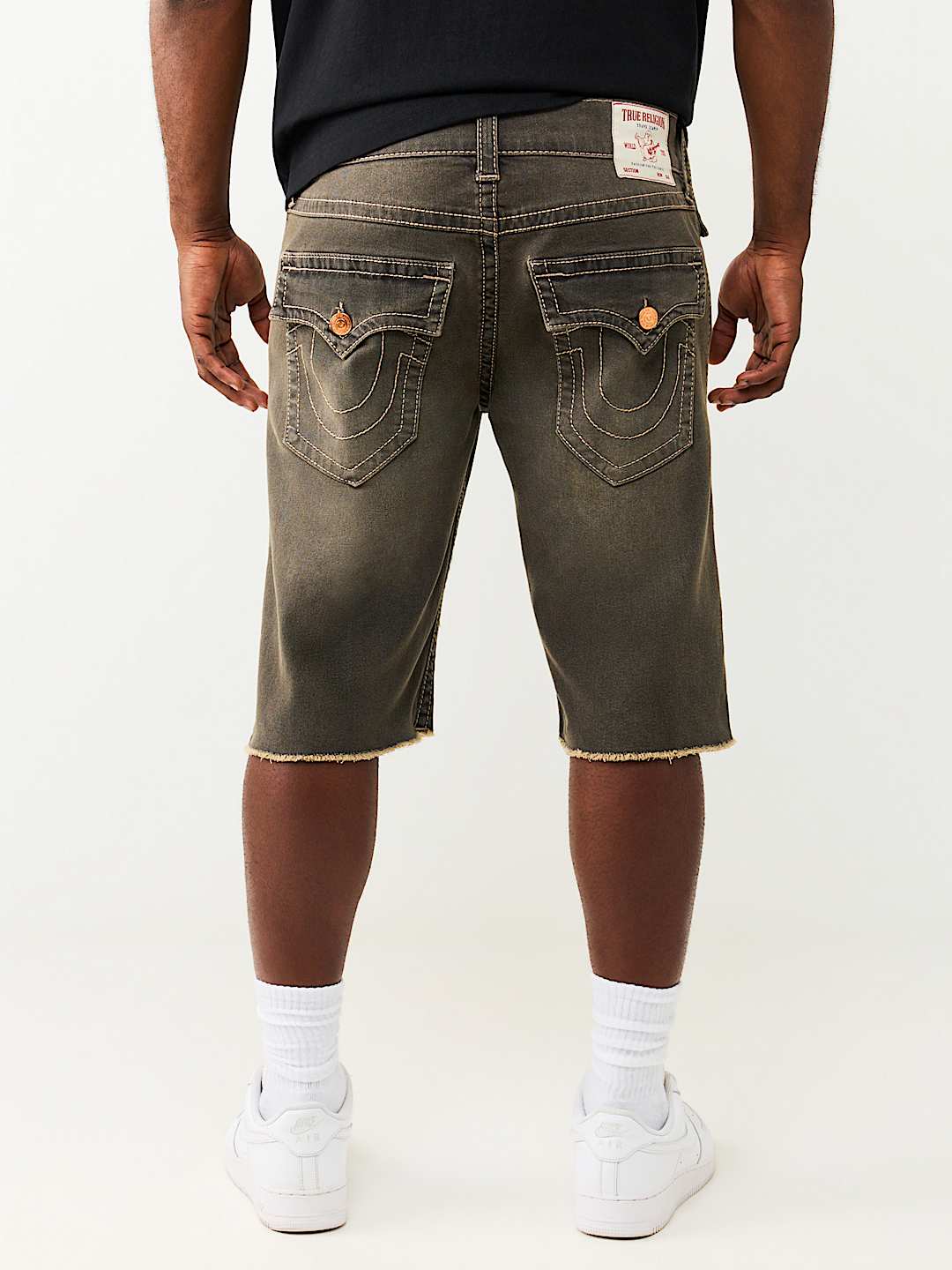 RICKY BIG T FLAP FRAY HEM SHORT