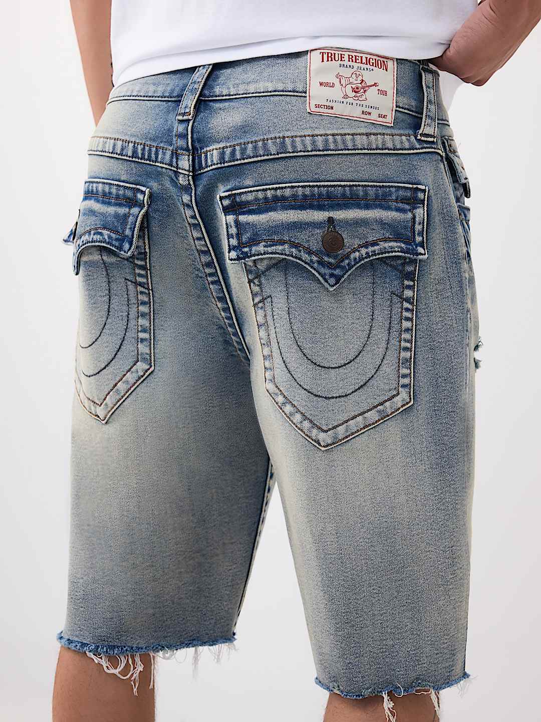 BOBBY DESTROYED HEM FLAP BAGGY SHORT, image 2