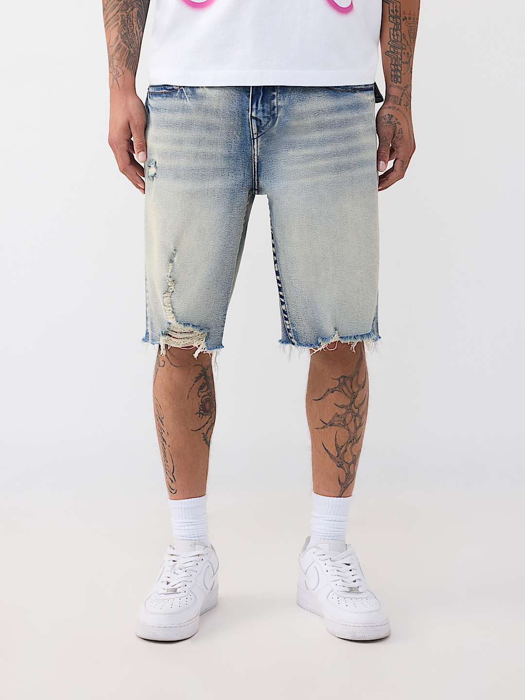 BOBBY DESTROYED HEM FLAP BAGGY SHORT, image 3