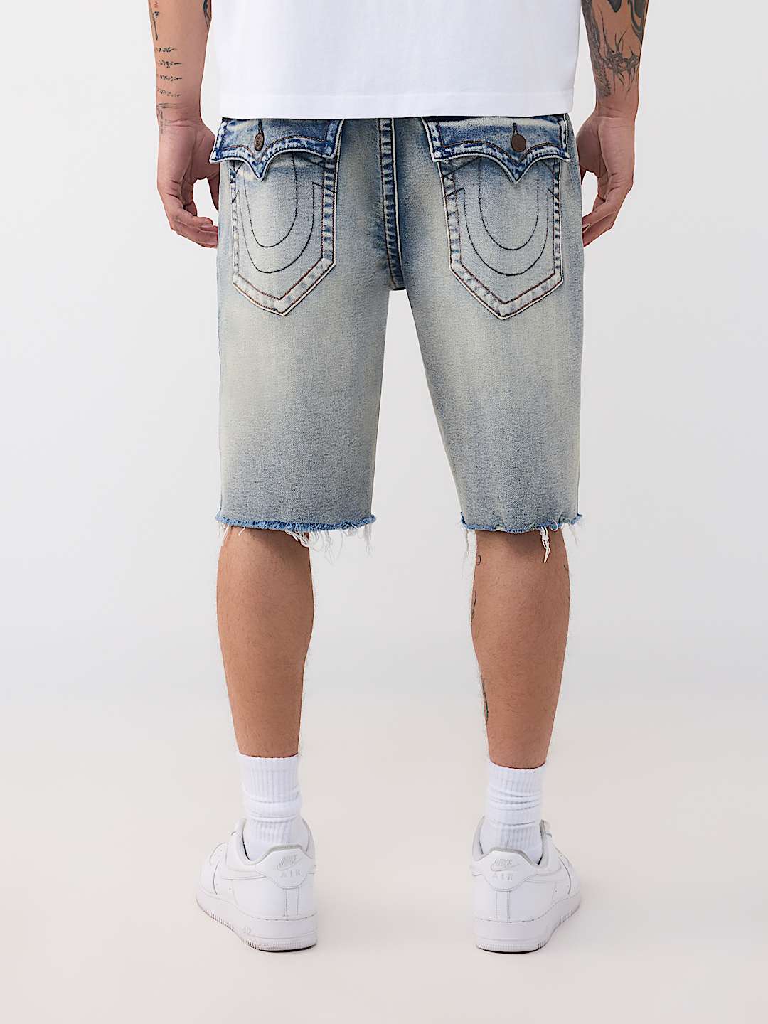 BOBBY DESTROYED HEM FLAP BAGGY SHORT, image 6