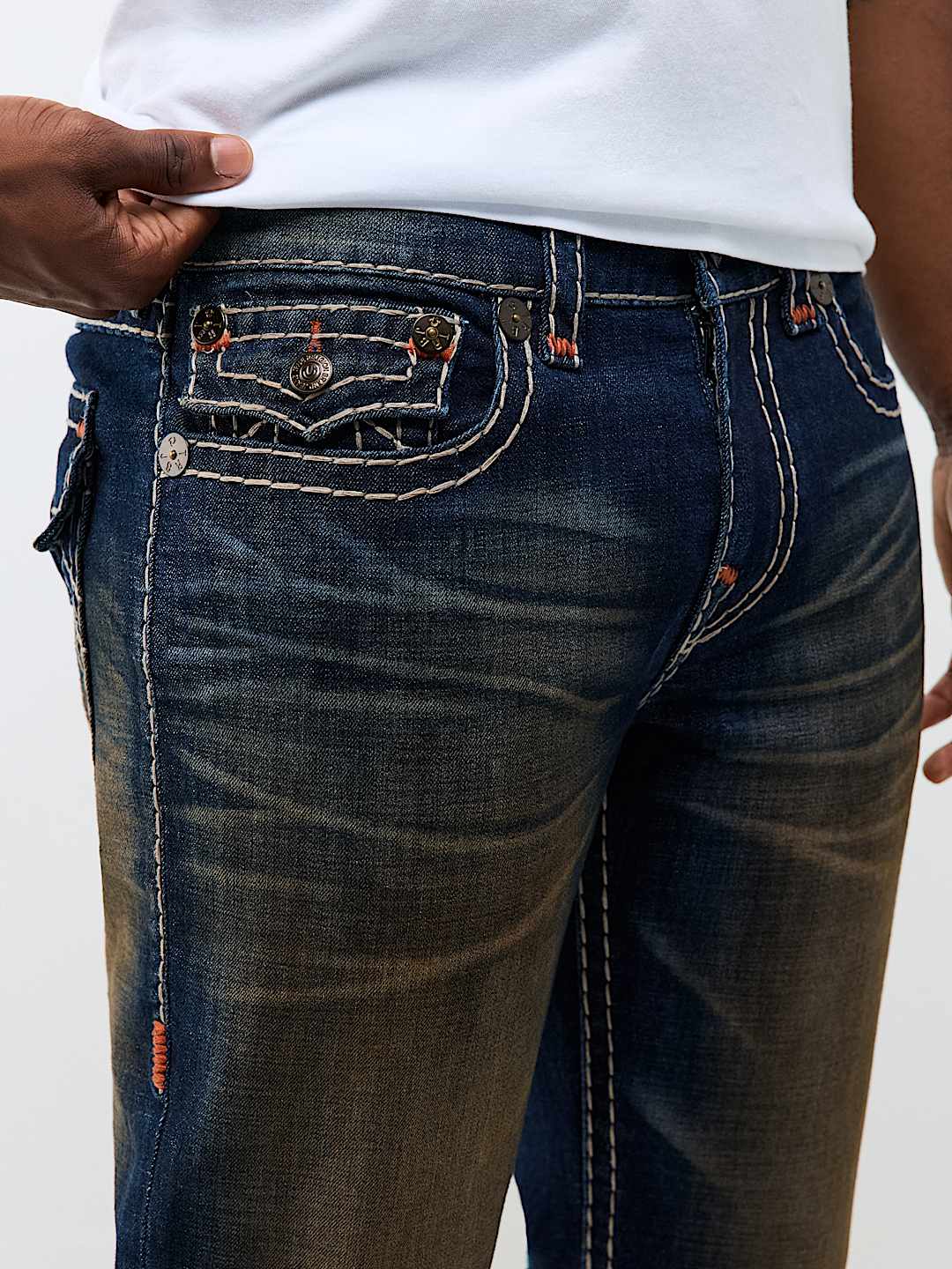 RICKY SUPER T FLAP STRAIGHT JEAN 34"