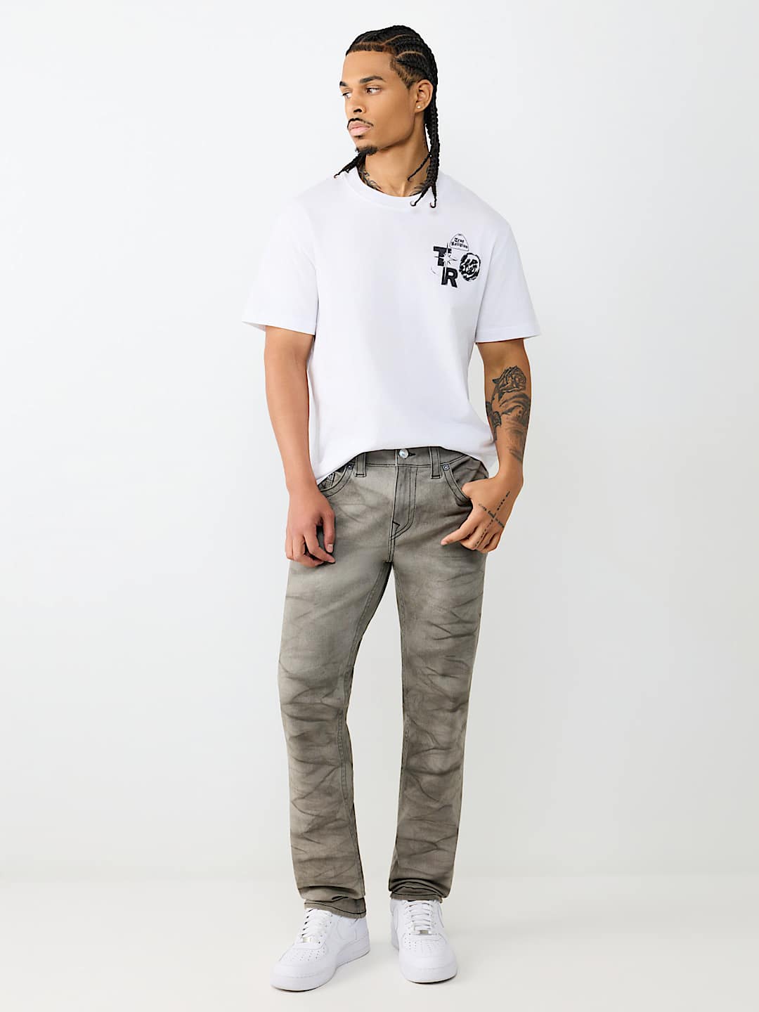 GENO TIE-DYE WASH SLIM JEAN 32"