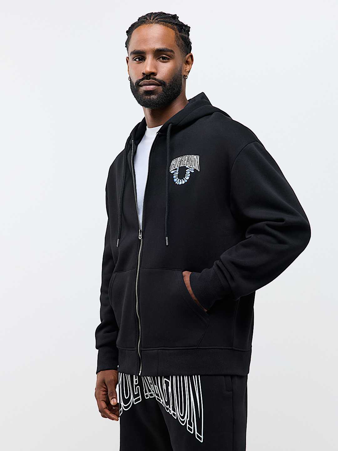 GROOVY BUDDHA ZIP HOODIE 