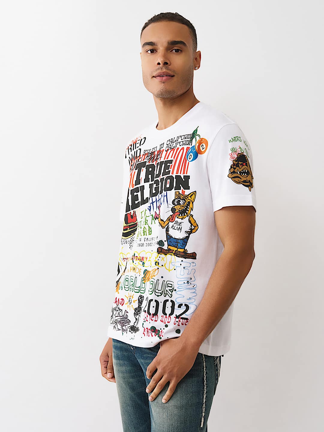 SKETCHED GRAPHIC LOGO TEE, image 3