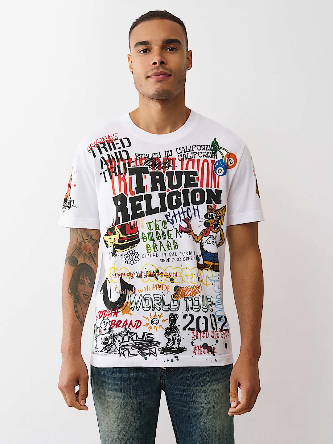 SKETCHED GRAPHIC LOGO TEE, image 1