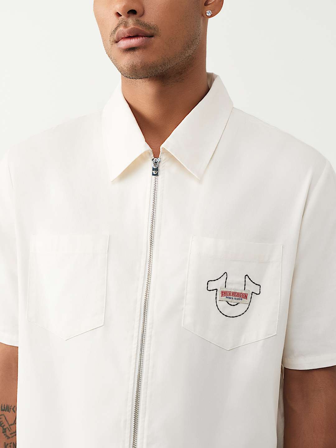 CAMISA DE BUDA CON CIERRE COMPLETO, image 2