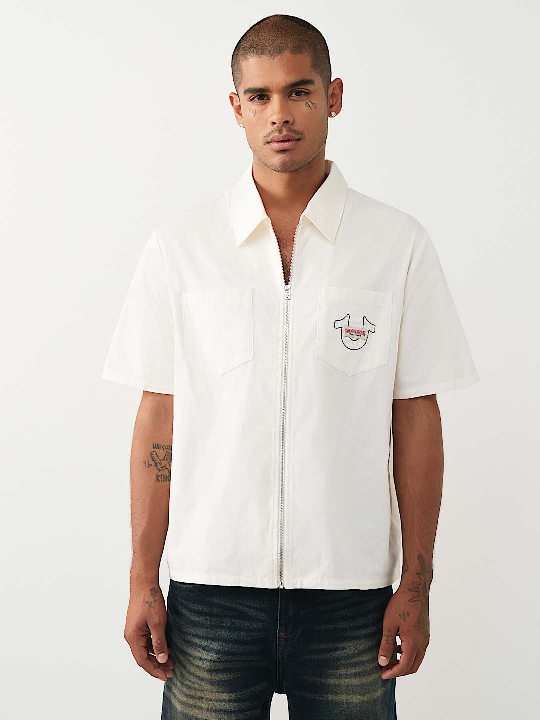 CAMISA DE BUDA CON CIERRE COMPLETO, image 3