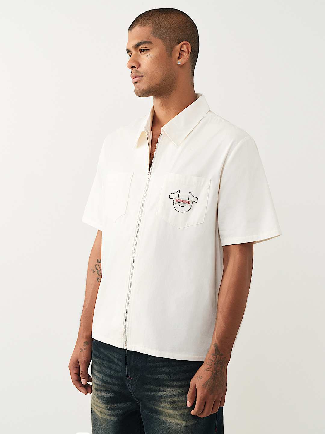 CAMISA DE BUDA CON CIERRE COMPLETO, image 4