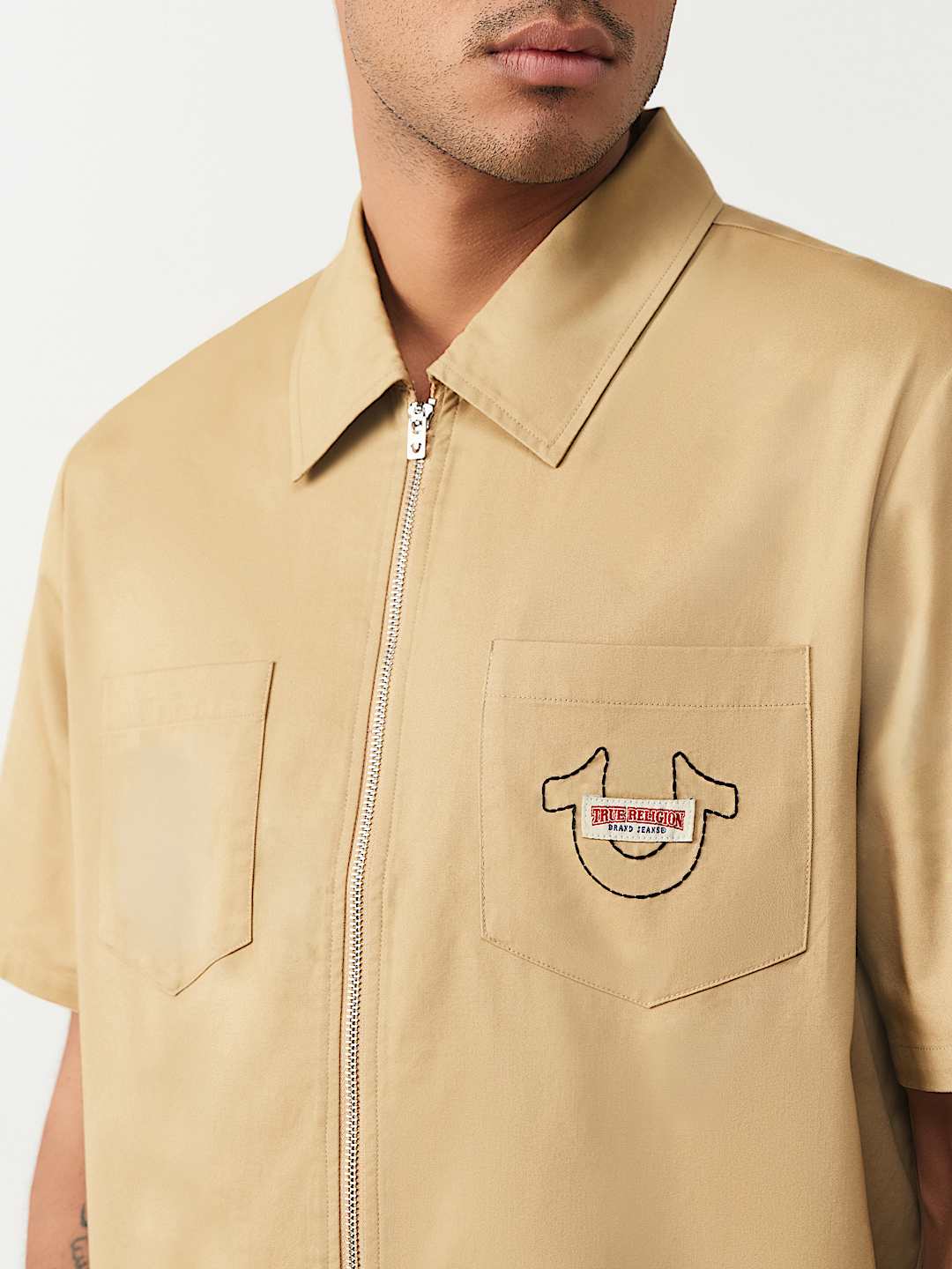 CAMISA DE BUDA CON CIERRE COMPLETO, image 2
