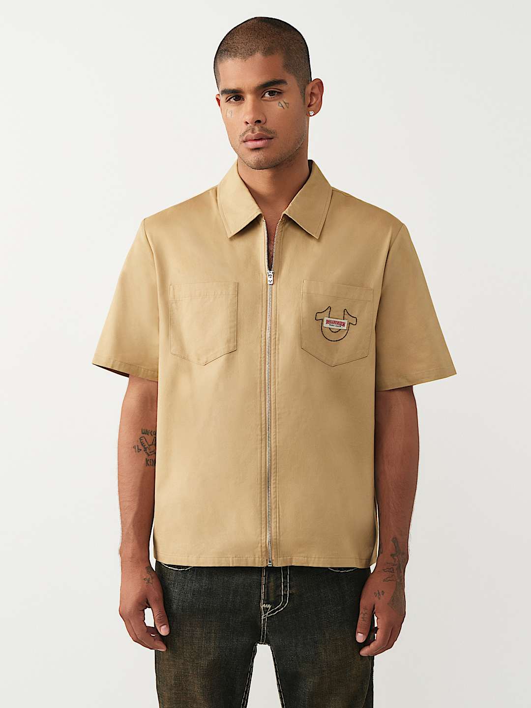 CAMISA DE BUDA CON CIERRE COMPLETO, image 3