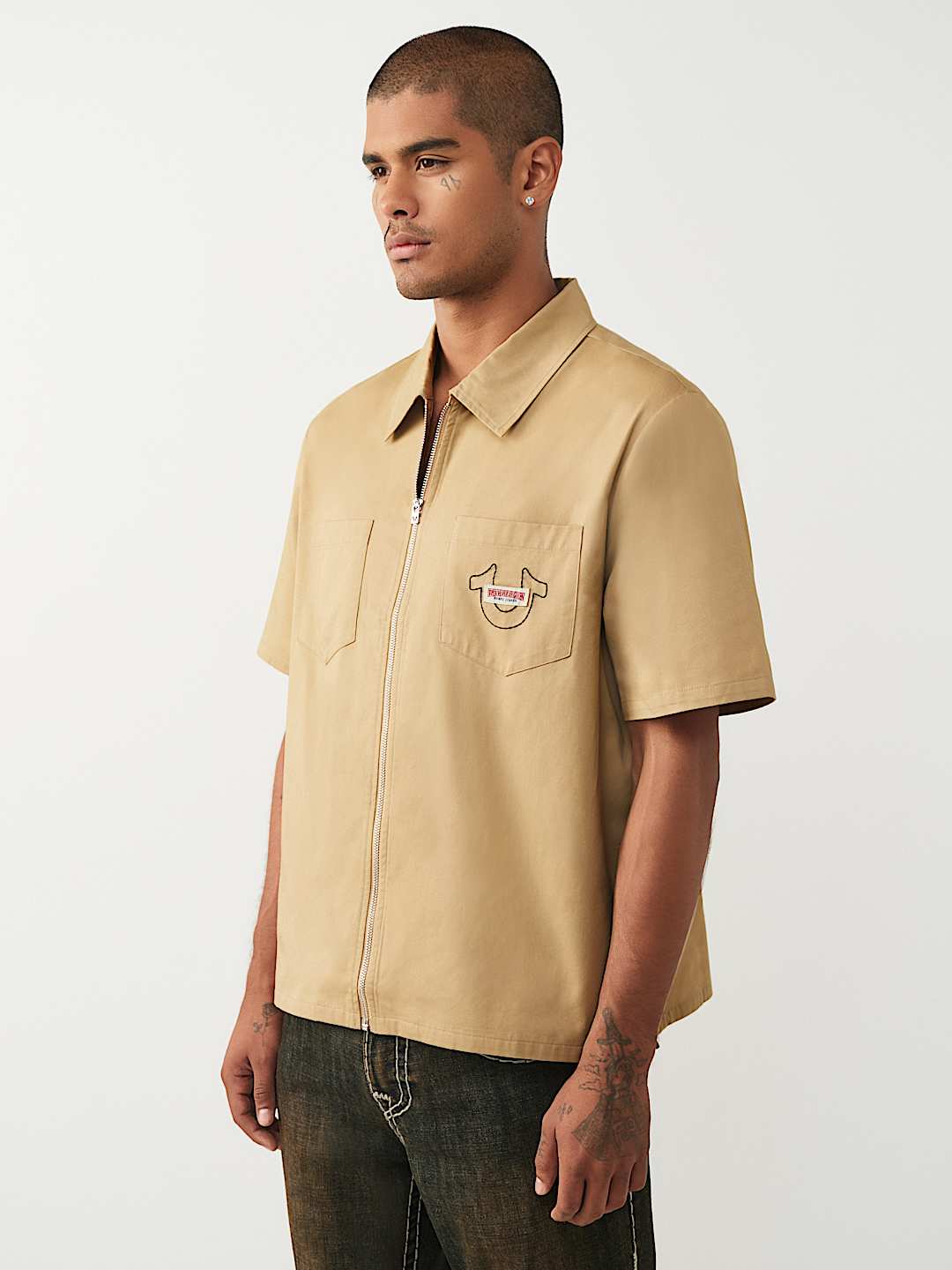 CAMISA DE BUDA CON CIERRE COMPLETO, image 4