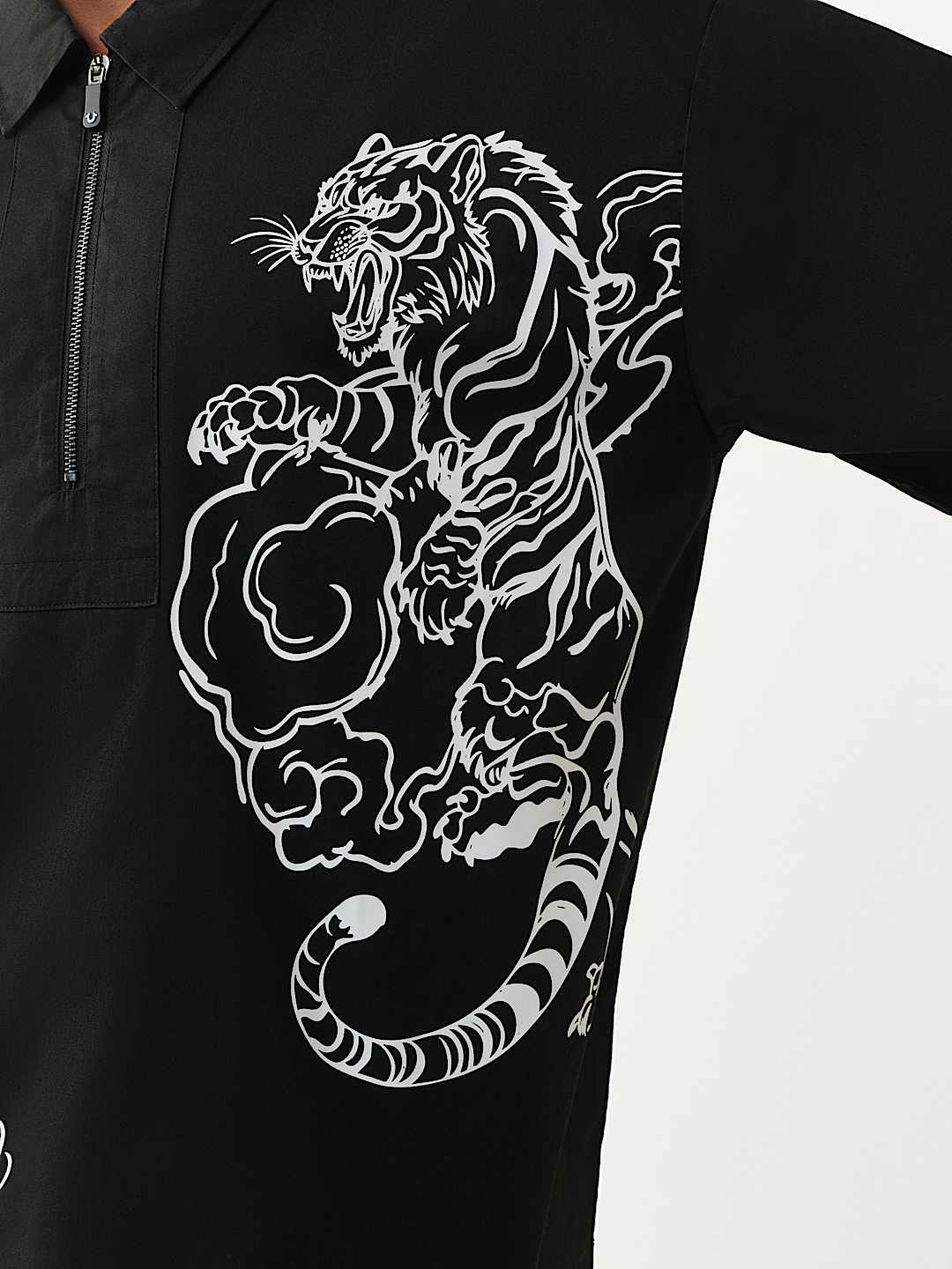 CAMISA DE TIGRE CON MEDIO CIERRE, image 6