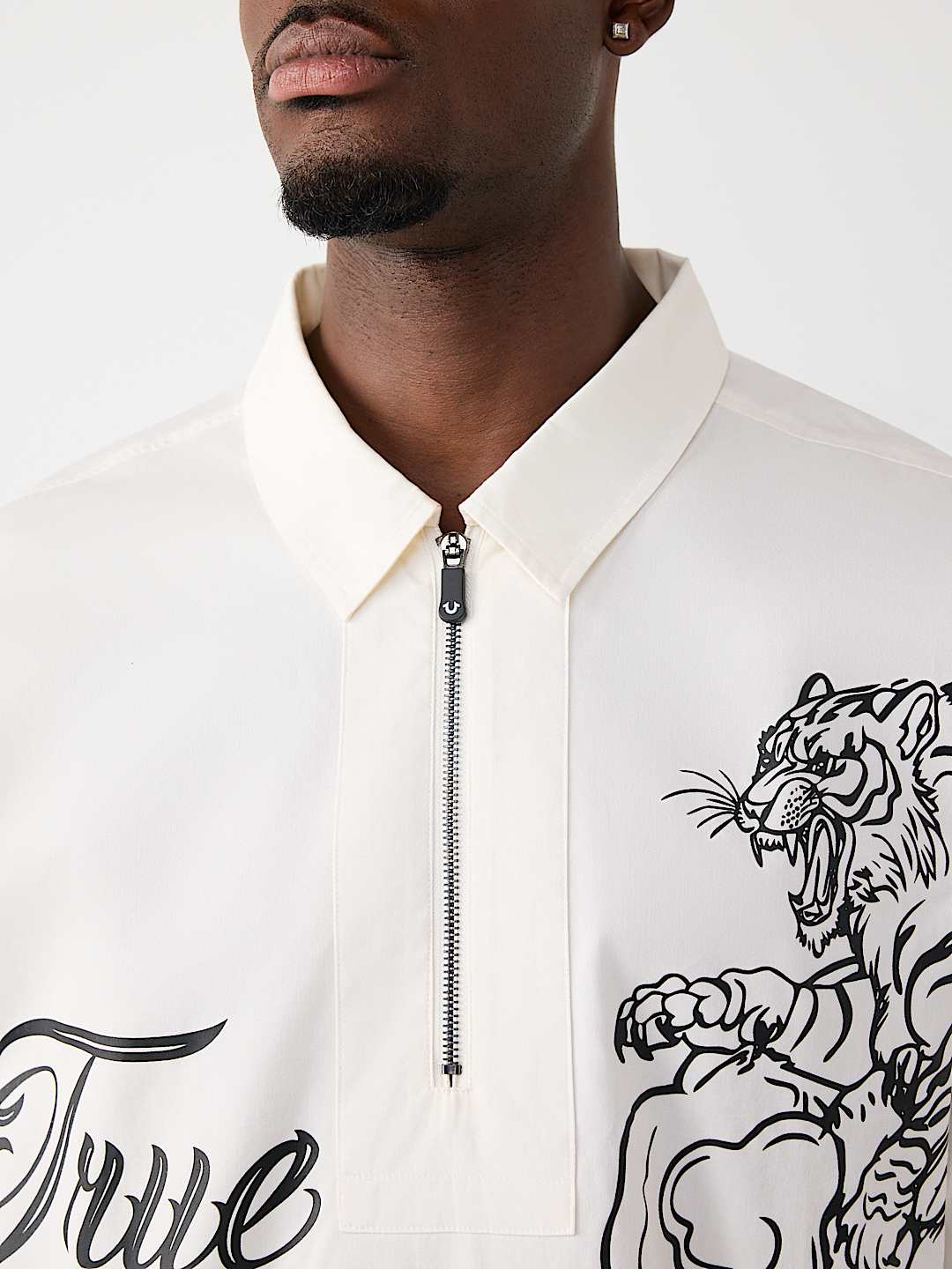 CAMISA DE TIGRE CON MEDIO CIERRE, image 3