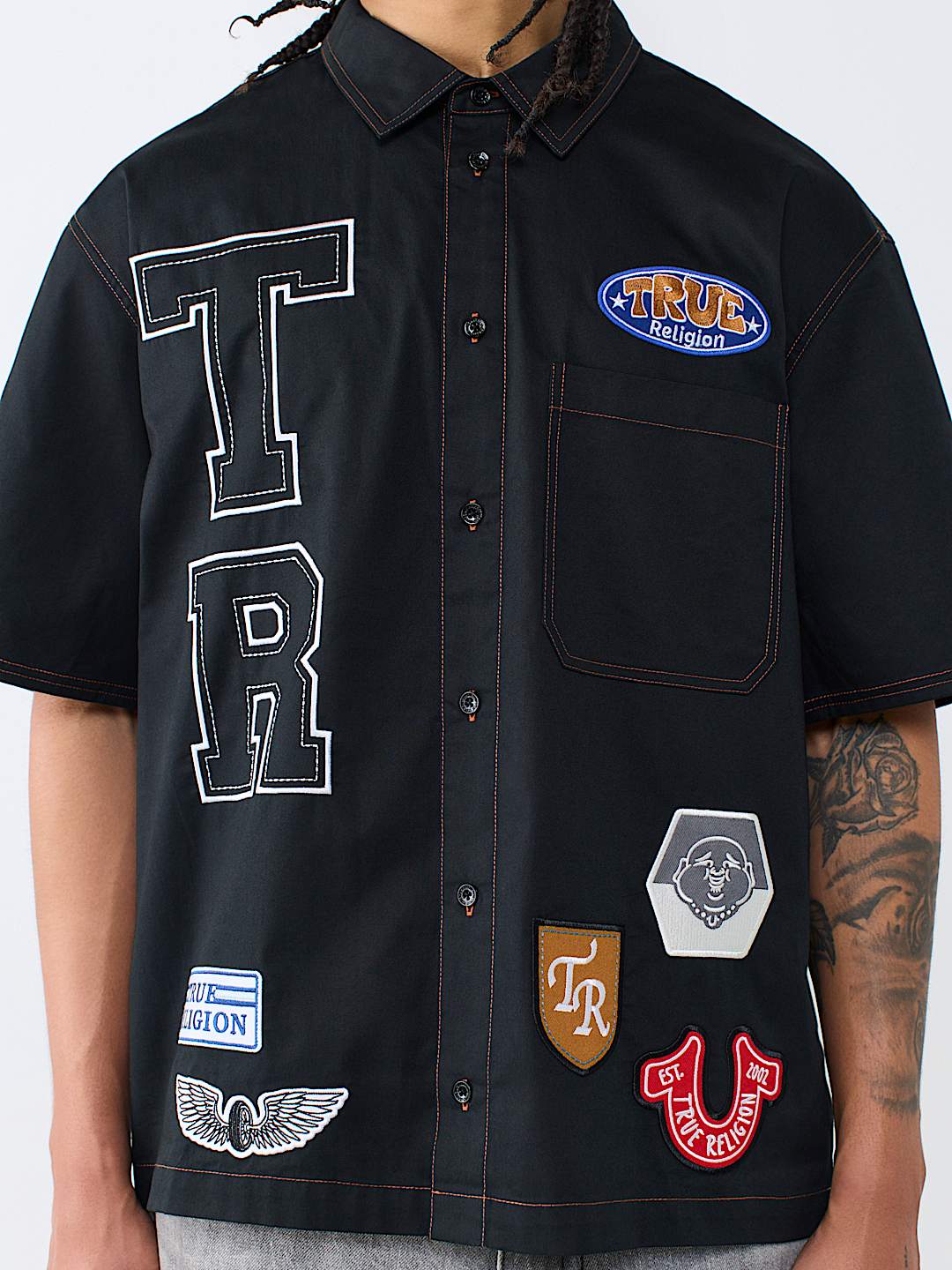 LOGO PATCHWORK SHIRT