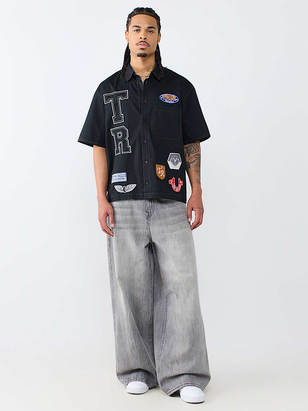 LOGO PATCHWORK SHIRT