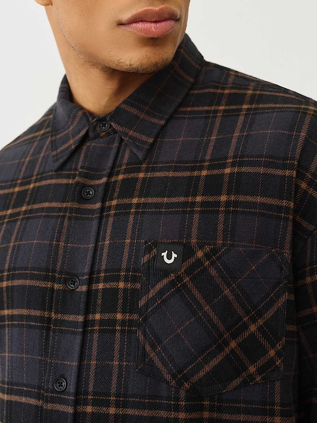 CAMISETA TEJIDA A CUADROS CON CRISTALES, image 4