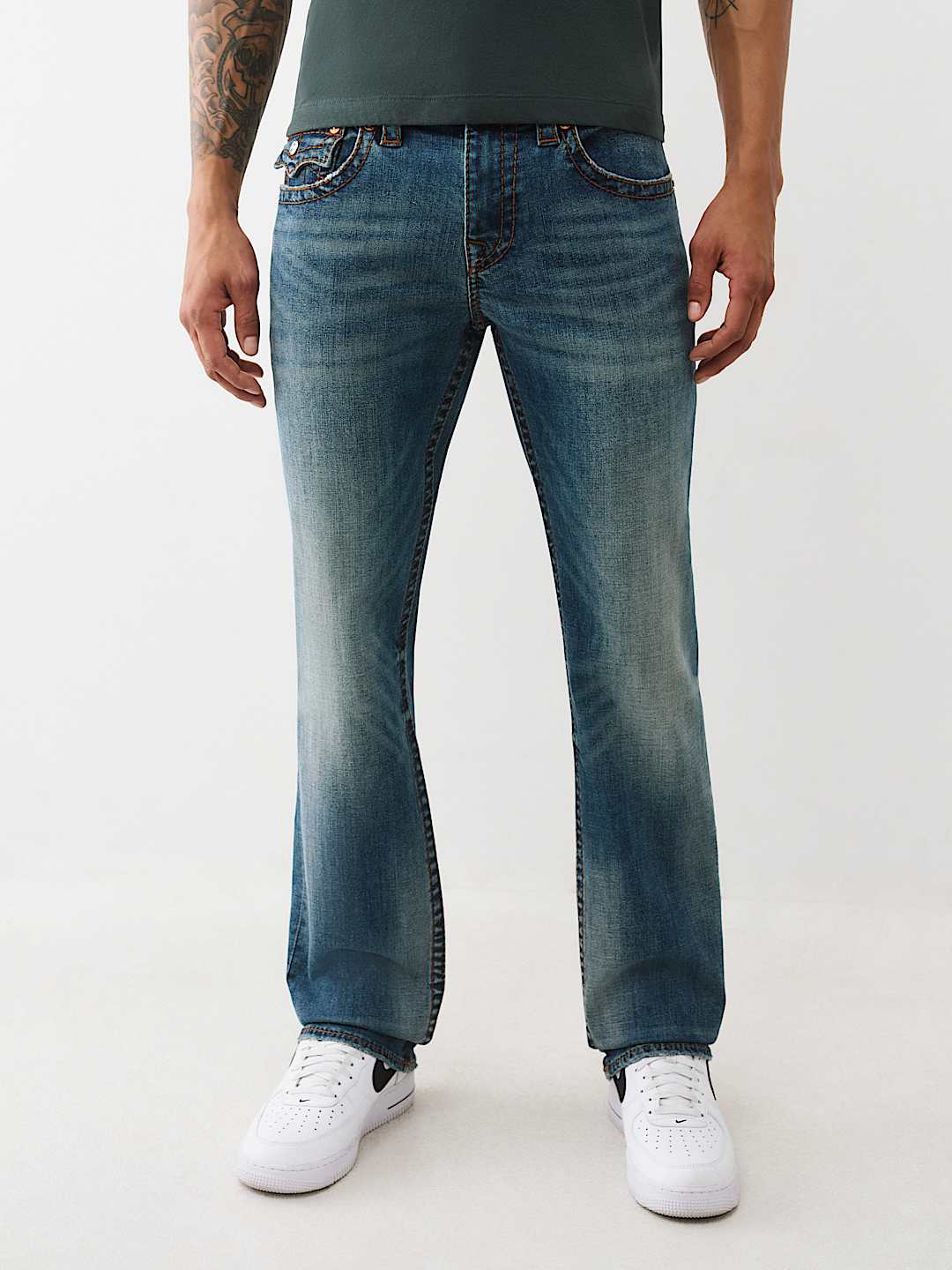 RICKY BIG T EMBROIDERED POCKET STRAIGHT JEAN, image 3