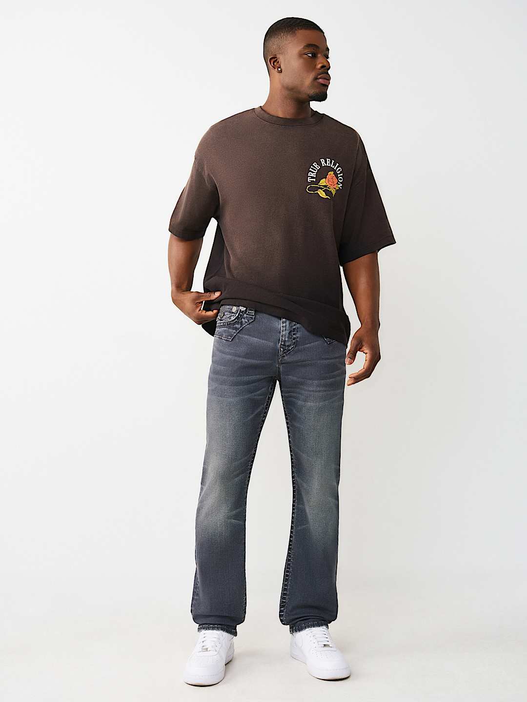RICKY SUPER T JIMMY FLAP STRAIGHT JEAN 34", image 6