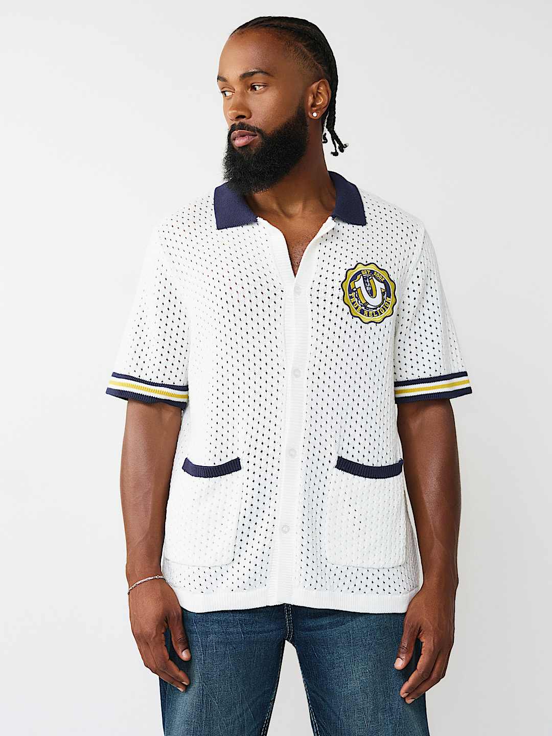CAMISA TEJIDA CON ESCUDO DE HERRADURA, image 2
