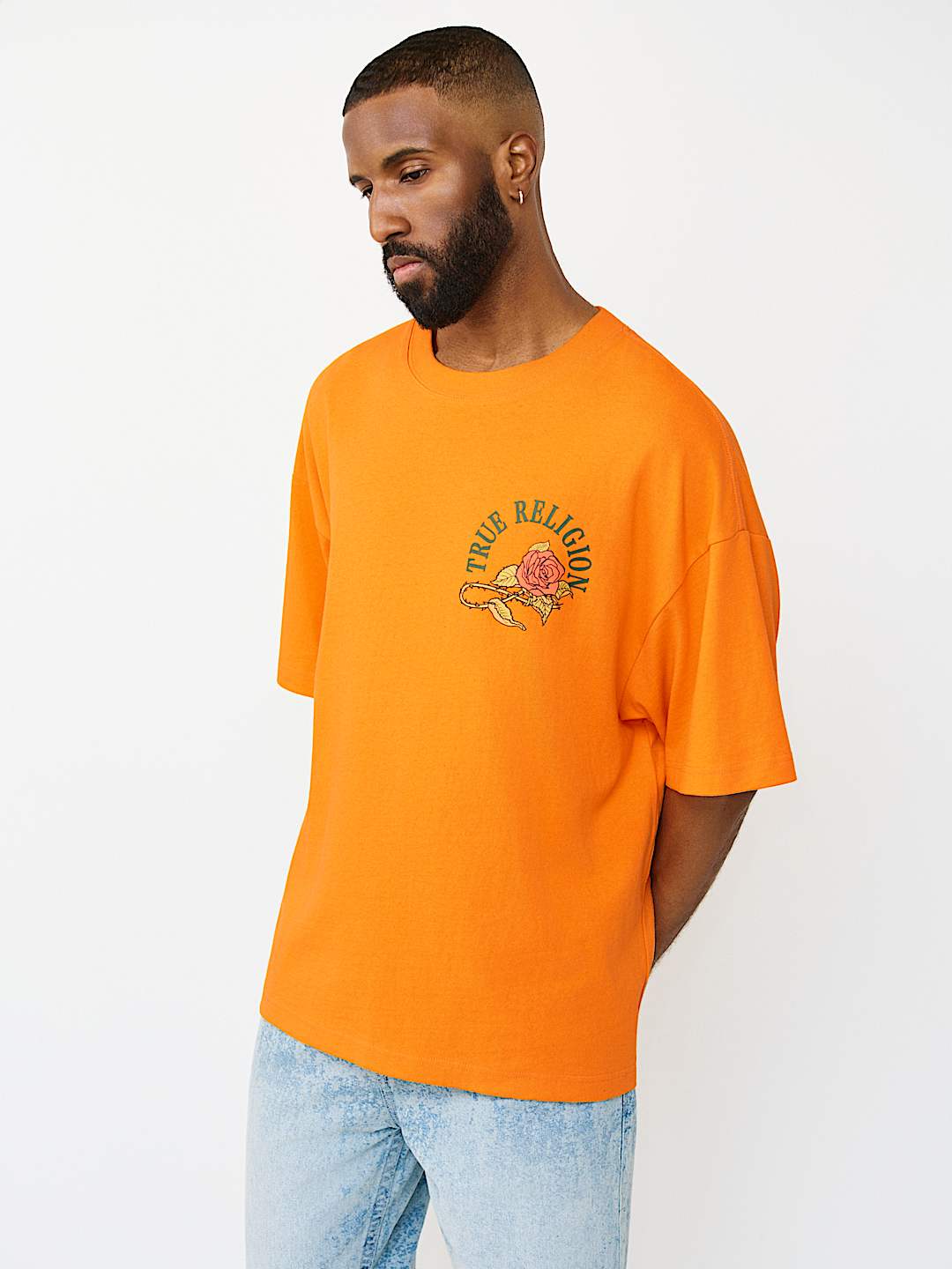 FLORAL SNAKE HEAVYWEIGHT OVERSIZED TEE, image 3