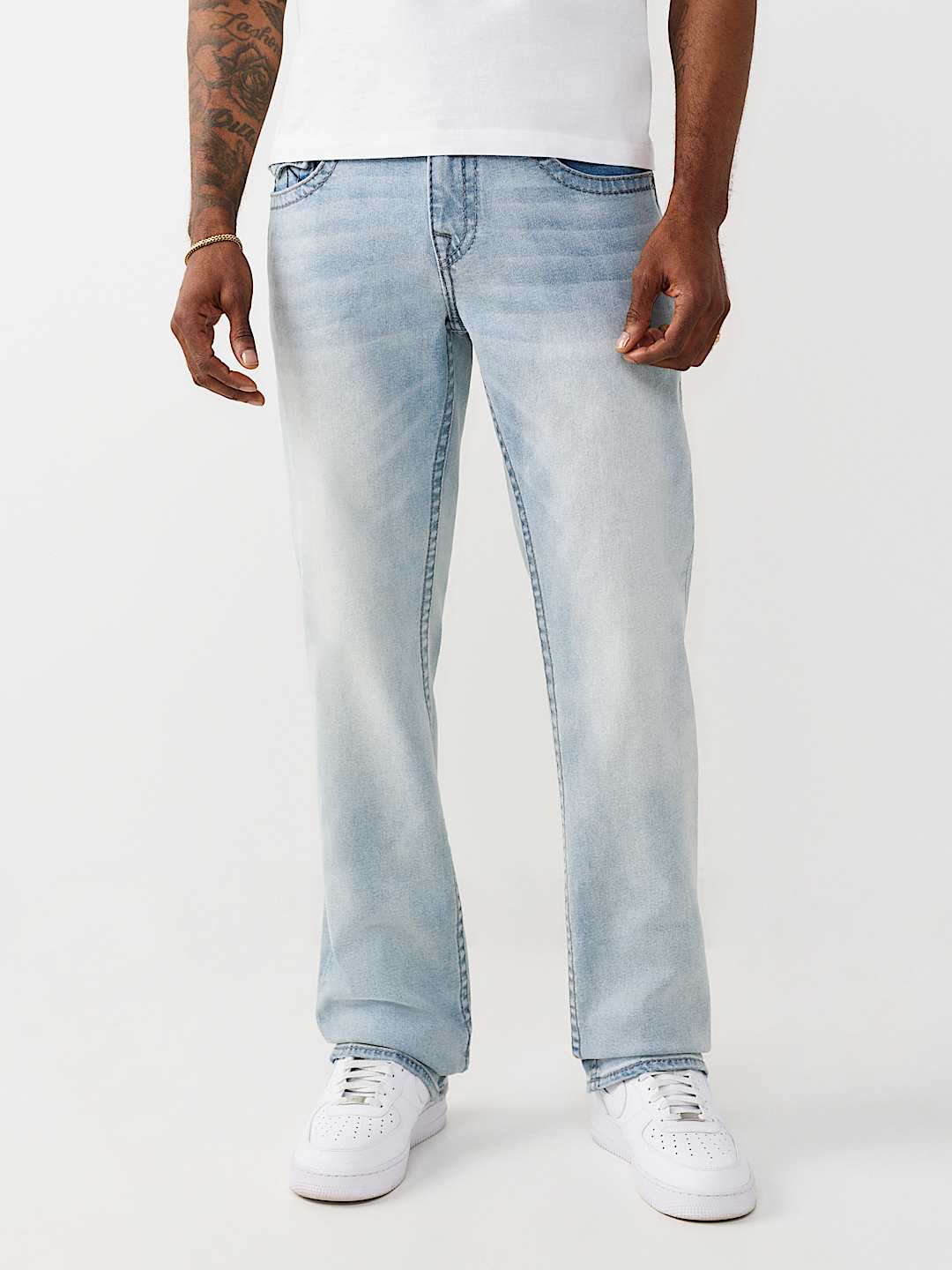 RICKY EMBROIDERED POCKET BIG T STRAIGHT JEAN 34", image 2