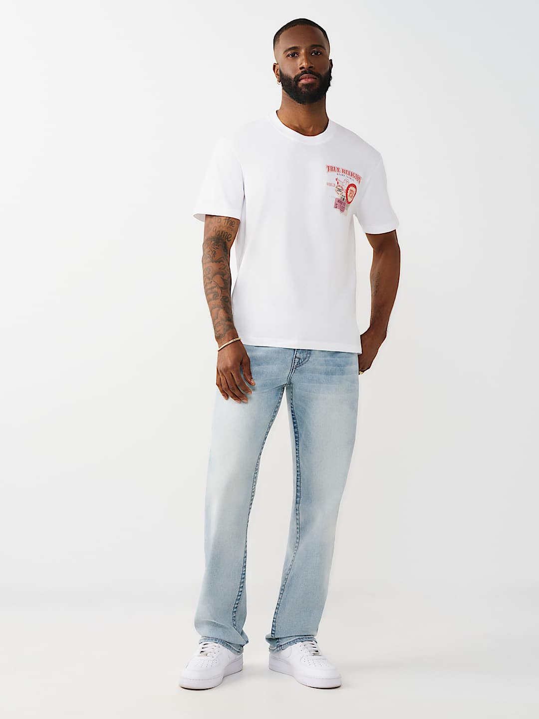 RICKY EMBROIDERED POCKET BIG T STRAIGHT JEAN 34", image 6