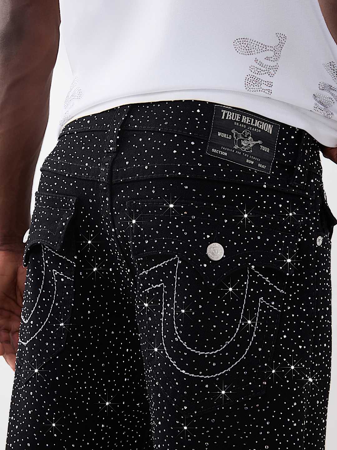 JEANS HOLGADOS BOBBY BIG T CON SOLAPAS Y DIAMANTES DE IMITACI&Oacute;N, image 1