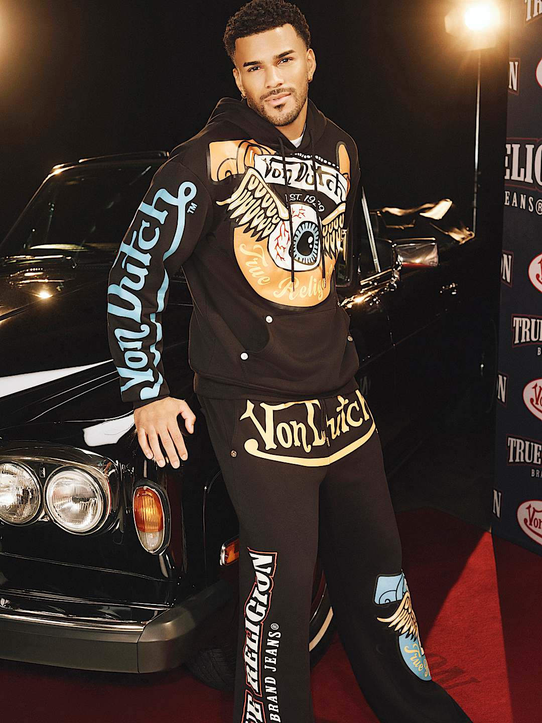 TRUE RELIGION X VON DUTCH LOGO HOODIE, image 2