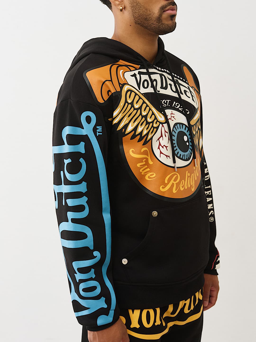 TRUE RELIGION X VON DUTCH LOGO HOODIE, image 6